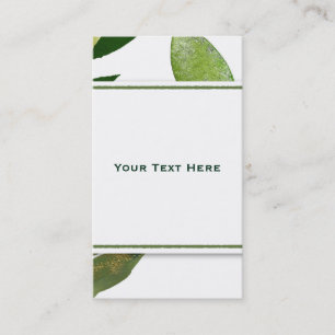 Groene Botanische Glam Plant Bladeren Elegant Chic Visitekaartje