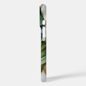 Groene Botanische iPhone Hoesje Luxe Blad Design (Achterkant / Links)