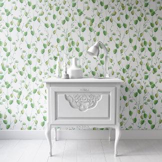 Groene Botanische Patroon Wallpaper Peel & Stick Behang
