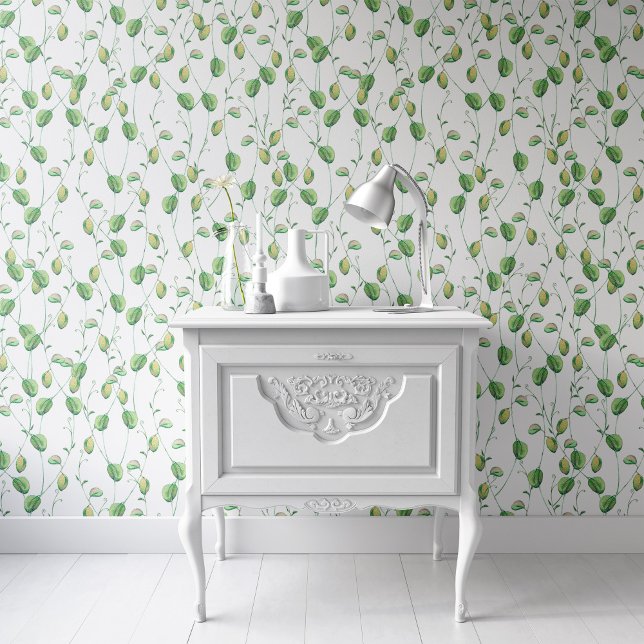 Groene Botanische Patroon Wallpaper Peel & Stick Behang (Creator heeft geüpload)