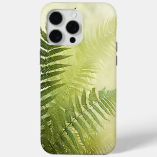 Groene botanische varen verlaat iPhone- of iPad-ho iPhone 15 Pro Max Hoesje
