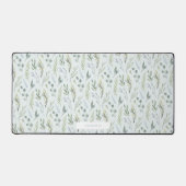 Groene botanische Waterverf bloemen Bureaumat (Voorkant)