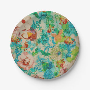  groene botanische zomertuin Rozen bloemen Papieren Bordje