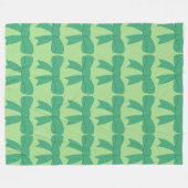 Groene Bow Fleece Deken (Voorkant (Horizontaal))
