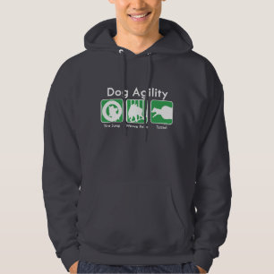 Groene boxen Aandoeningen Agility Geboste overhemd Hoodie