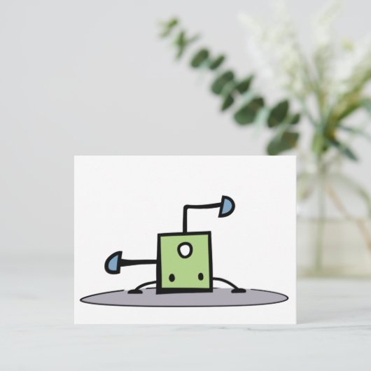 Groene Breakdansding Briefkaart (Staand voorkant)