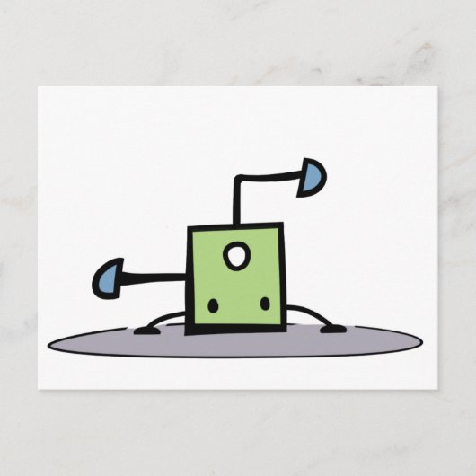 Groene Breakdansding Briefkaart (Voorkant)