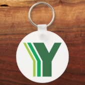 Groene brief Y Sleutelhanger (Voorkant)