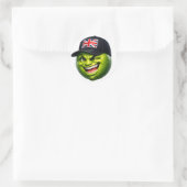 Groene Britse Union Jack Fun sticker (Tas)