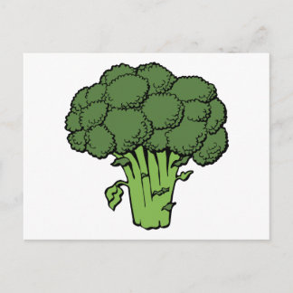 Groene broccoli briefkaart