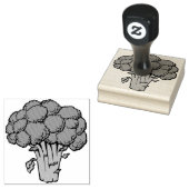 Groene broccoli rubberstempel (Gestempeld)