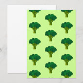 Groene Broccoli Vegetable Healthy Eating Veggie Kaart (Voorkant / Achterkant)
