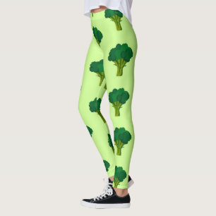Groene Broccoli Vegetable Healthy Eating Veggie Leggings