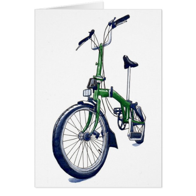 Groene Brompton-fiets (Voorkant)