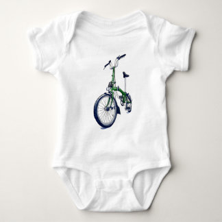 Groene Brompton-fiets Romper