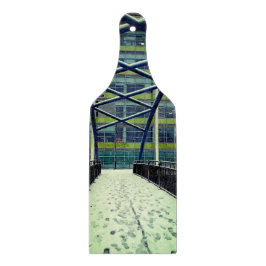 Groene brug, in de sneeuw snijplank