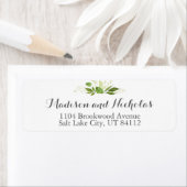 Groene bruiloft retour adres label rustiek groen (Insitu)