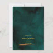 Groene bruiloft uitnodigingen Art (Achterkant)