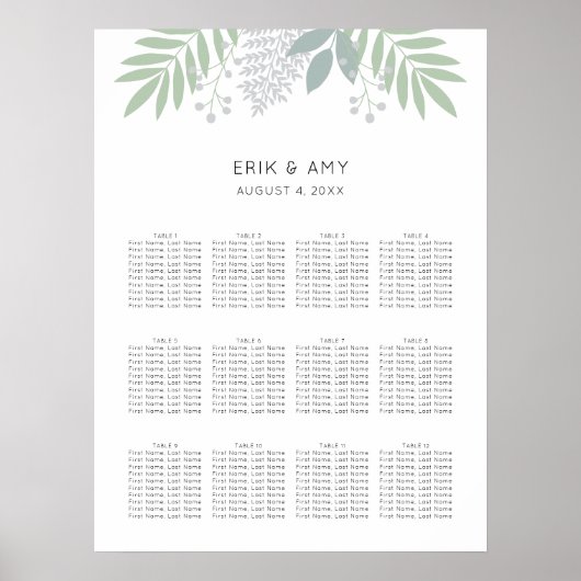 Groene bruinkoolzaaigoed poster (Voorkant)