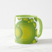 Groene bubbels mok (Voorkant rechts)
