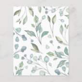 Groene budgetbladeren, Natuur Vrijgezellenfeest (Achterkant)