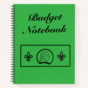 Groene budgetnotitieboek notitieboek
