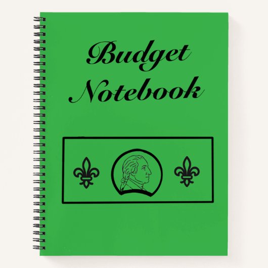 Groene budgetnotitieboek notitieboek (Voorkant)