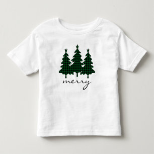Groene Buffalo Check Dennsbomen Kinder Shirts
