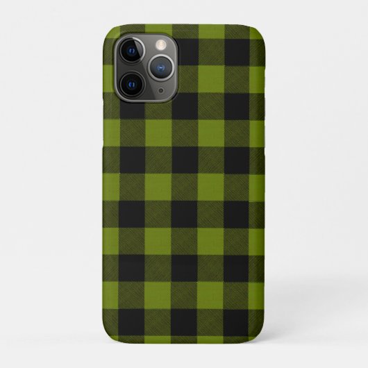 Groene Buffalo Check Tuin Case-Mate iPhone Case (Achterkant)