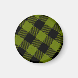 Groene Buffalo Check Tuin Magneet