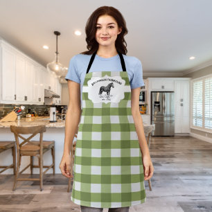 Groene Buffalo Plaid Boerderij Paard Schort