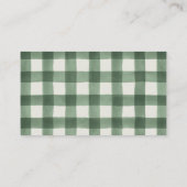 Groene Buffalo Plaid Enclosure Kaart (Achterkant)