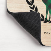 Groene Buffalo-spelmonogram Muismat (Hoek)