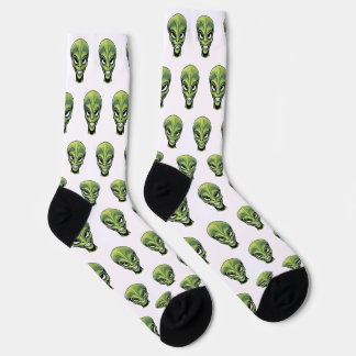 Groene Buitenaardse Kop Sokken