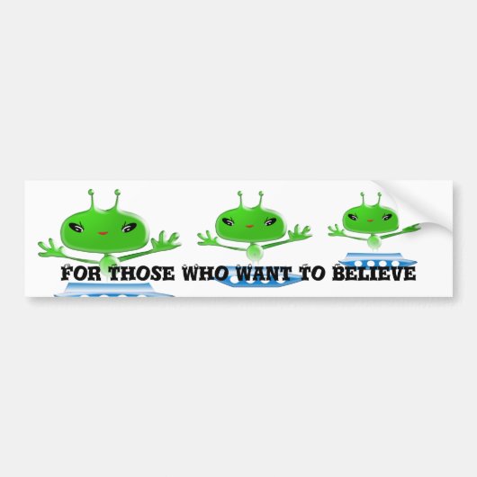 Groene buitenruimtetuigen met ruimtevaartuig bumpersticker (Voorkant)