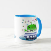 Groene buitenruimtetuigen met ruimtevaartuig mok (Voorkant rechts)