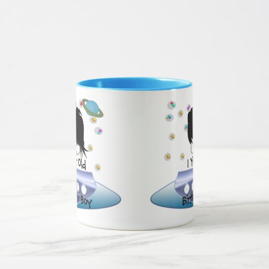 Groene buitenruimtetuigen met ruimtevaartuig mok (Midden)