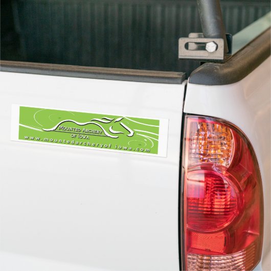 Groene bumpersticker (Op Truck)