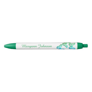 groene butterflies Gepersonaliseerde Inkt Pen