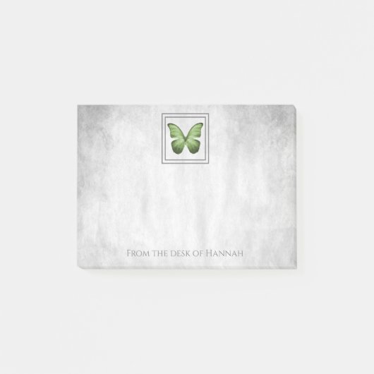 Groene Butterfly Aangepaste notities Post-it® Notes (Voorkant)