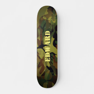 Groene Cammo Skateboard