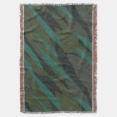 Groene Camo Abstract Deken (Voorkant Verticaal)