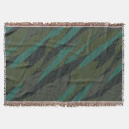 Groene Camo Abstract Deken