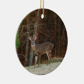 Groene Camo, Camouflage Deer gepersonaliseerd Keramisch Ornament (Rechts)