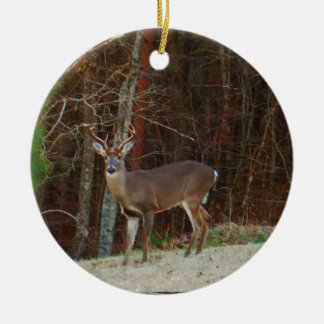 Groene Camo, Camouflage Deer gepersonaliseerd Keramisch Ornament