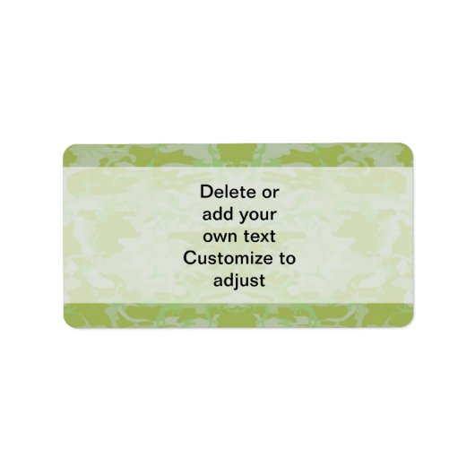 Groene camo etiket (Voorkant)