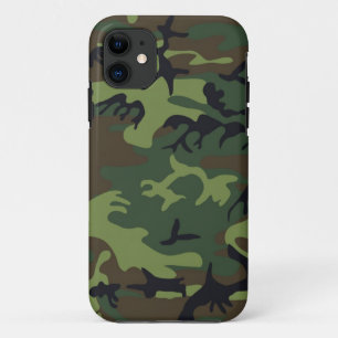 Groene Camo iPhone 5S Shell w/ID, krediethouder 11 Hoesje