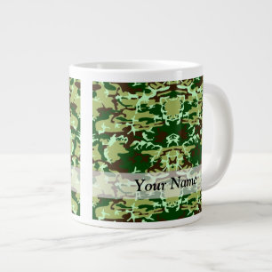 Groene camo jumbo beker