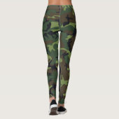 Groene camo-leggings leggings (Achterkant)