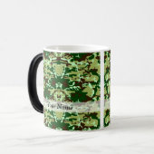 Groene camo magische mok (Voorkant links)